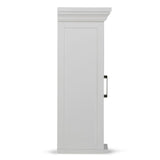 Avington - Single Door Wall Cabinet - Pure White by Simpli-Home | Bel Furniture