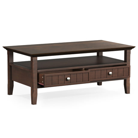 Acadian - Coffee Table With Drawer - Brown - view 5