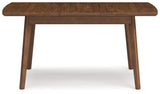 Lyncott - Brown - Rectangular Dining Room Butterfly Extension Table by Signature Design by Ashley® | Bel Furniture