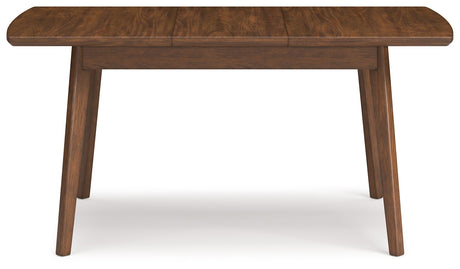 Lyncott - Brown - Rectangular Dining Room Butterfly Extension Table by Signature Design by Ashley® | Bel Furniture