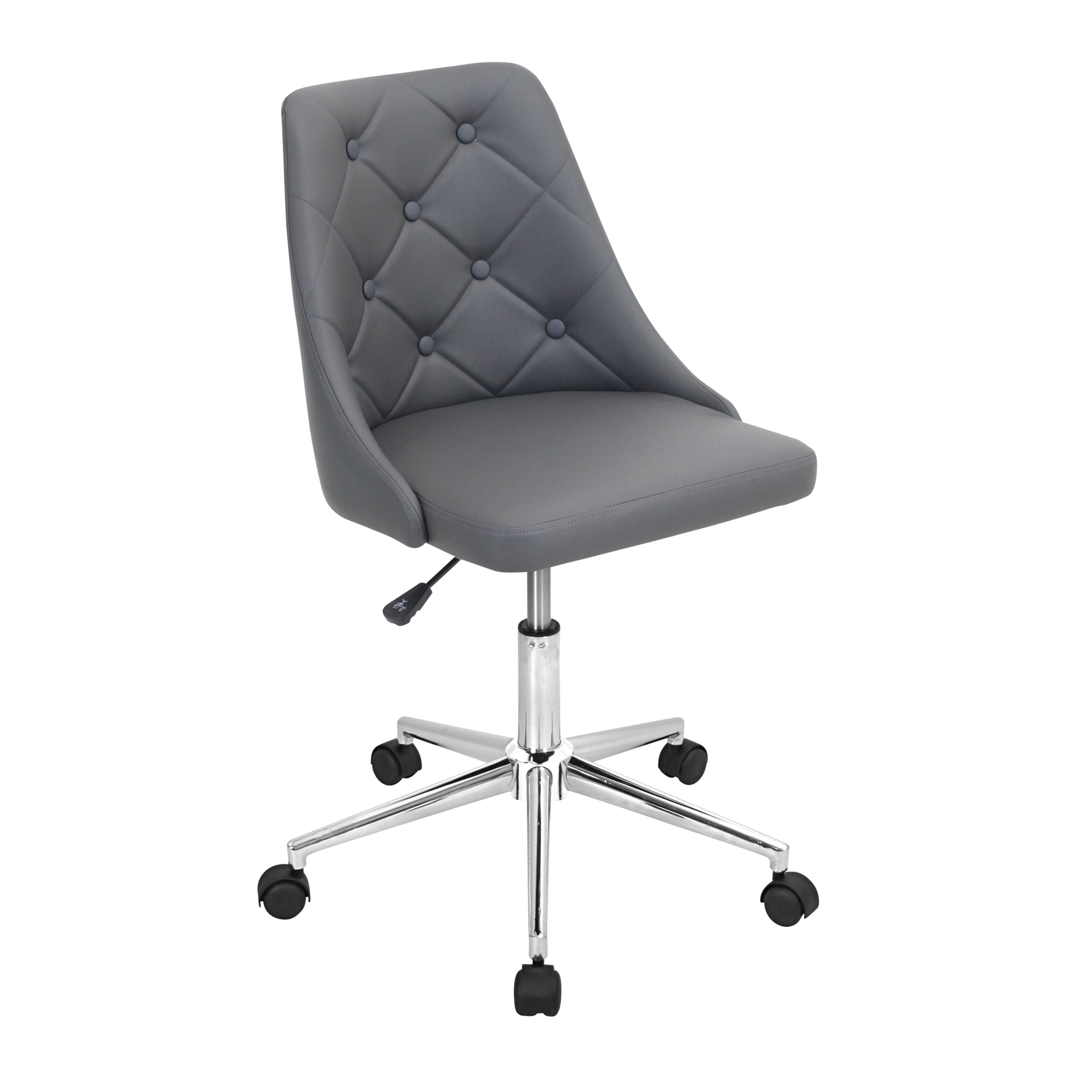 Marche - Contemporary Adjustable Office Chair With Swivel - Gray