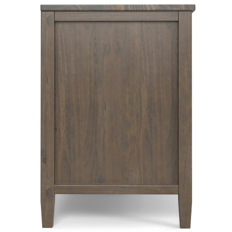 Ela - TV Media Stand - Smoky Brown by Simpli-Home | Bel Furniture