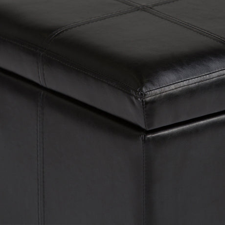 Amelia - Transitional Storage Ottoman Bench by Simpli-Home | Bel Furniture