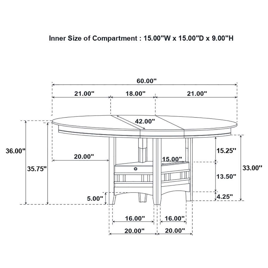 Lavon - Oval Counter Height Dining Set