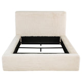 Rebecca - Faux Fur Upholstered Bed by Coaster Fine Furniture | Bel Furniture