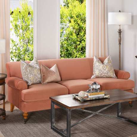 Alana Lawson - Three Cushion Tightback Sofa by Jennifer Taylor Home | Bel Furniture
