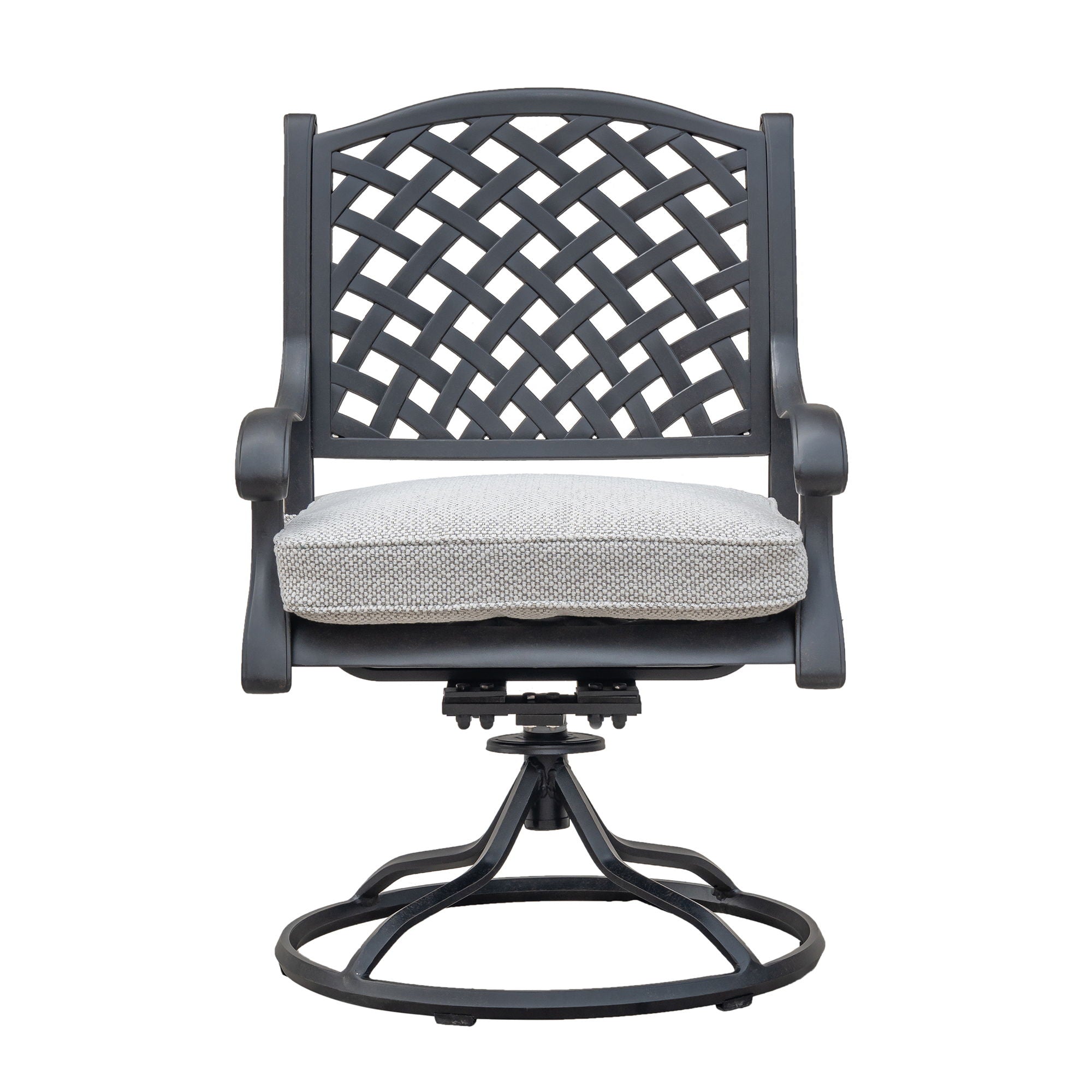 Durable Outdoor Dining Swivel Rockers With Cushions (Set of 2) - Sandstorm