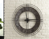 Ana Sofia - Antique Gray - Wall Clock by Signature Design by Ashley® | Bel Furniture