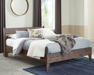 Calverson - Panel Platform Bed Light Brown by Signature Design by Ashley® | Bel Furniture