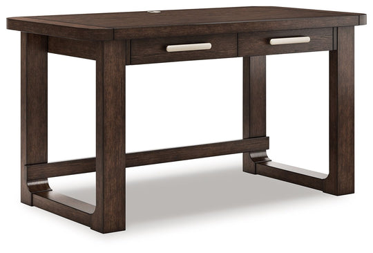 Breckington - Dark Brown - Home Office Desk by Signature Design by Ashley® | Bel Furniture