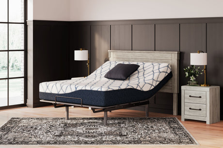 12 Inch Chime Elite 2.0 - White / Blue - California King Mattress by Sierra Sleep® by Ashley | Bel Furniture