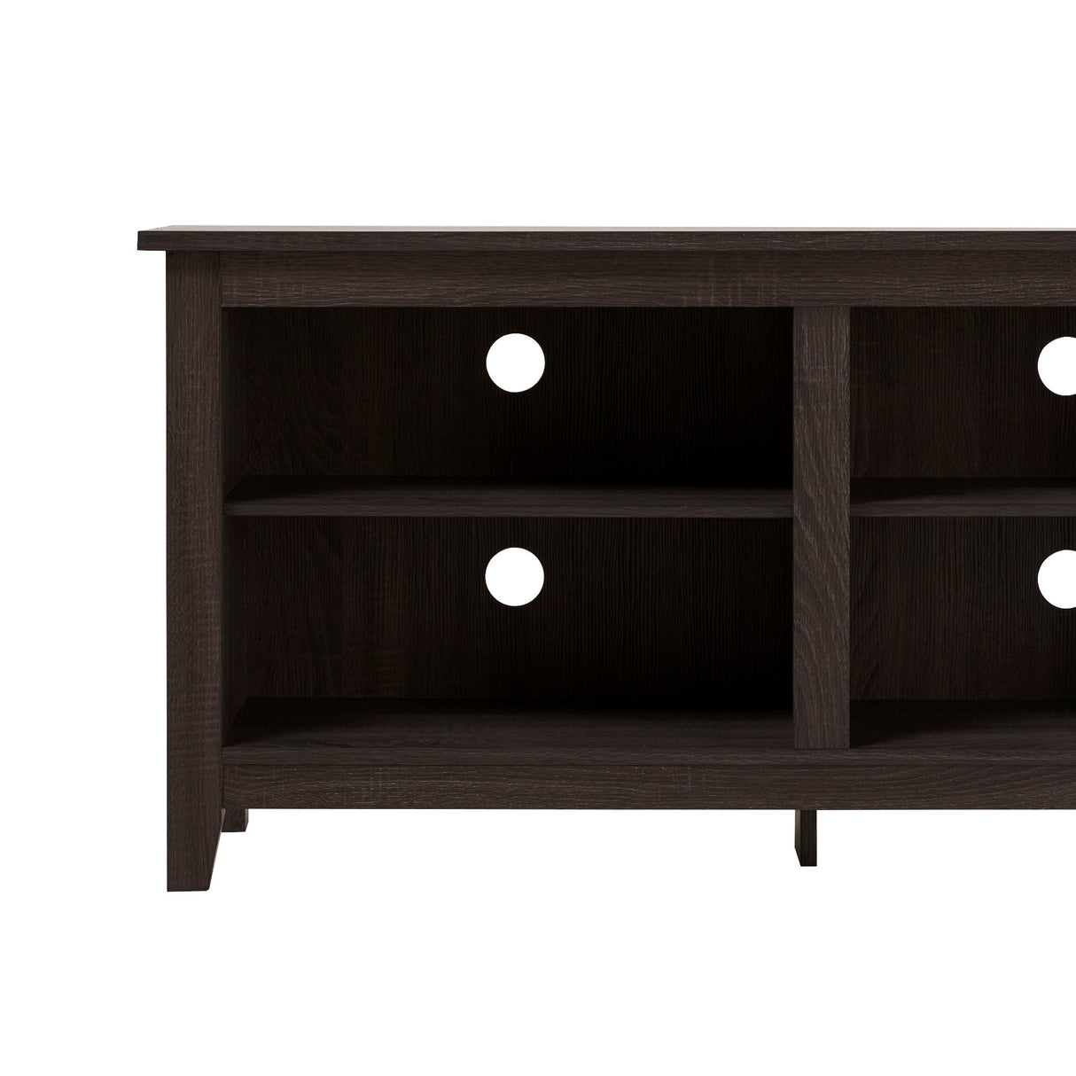 Modern Transitional 3 Shelf Open Storage 70" TV Stand For 80" TVs by Walker Edison | Bel Furniture
