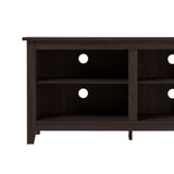 Modern Transitional 3 Shelf Open Storage 70" TV Stand For 80" TVs by Walker Edison | Bel Furniture