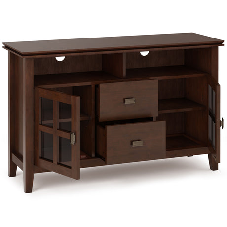 Artisan - TV Media Stand, Handcrafted - Russet Brown by Simpli-Home | Bel Furniture