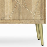 Jager - TV Media Stand - Natural by Simpli-Home | Bel Furniture