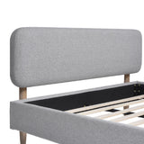 Diego - Low Upholstered Platform Bed by Jennifer Taylor Home | Bel Furniture