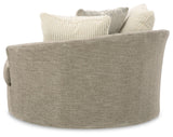 Creswell - Stone - Oversized Swivel Accent Chair by Signature Design by Ashley® | Bel Furniture