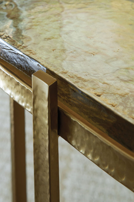Porterville - Accent Table - Gold Finish - view 3