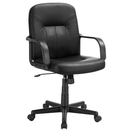 Minato - Upholstered Adjustable Home Office Desk Chair - Black