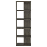 Harrison - 5-Shelf Bookshelf - Weathered Gray