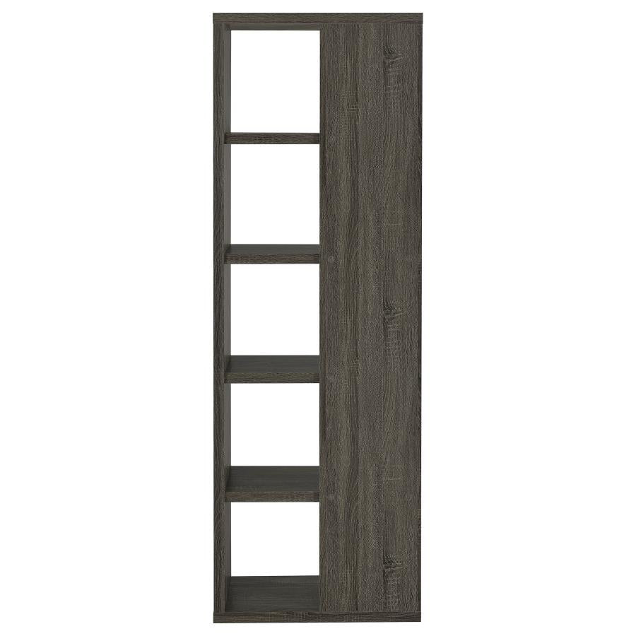 Harrison - 5-Shelf Bookshelf - Weathered Gray