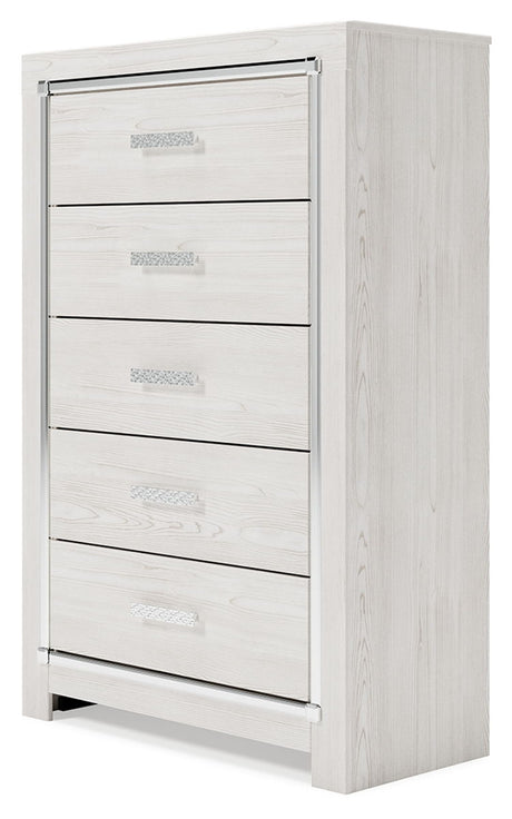 Altyra - White - Five Drawer Chest by Signature Design by Ashley® | Bel Furniture