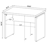 Skylar - Engineered Wood Writing Desk - Cappuccino