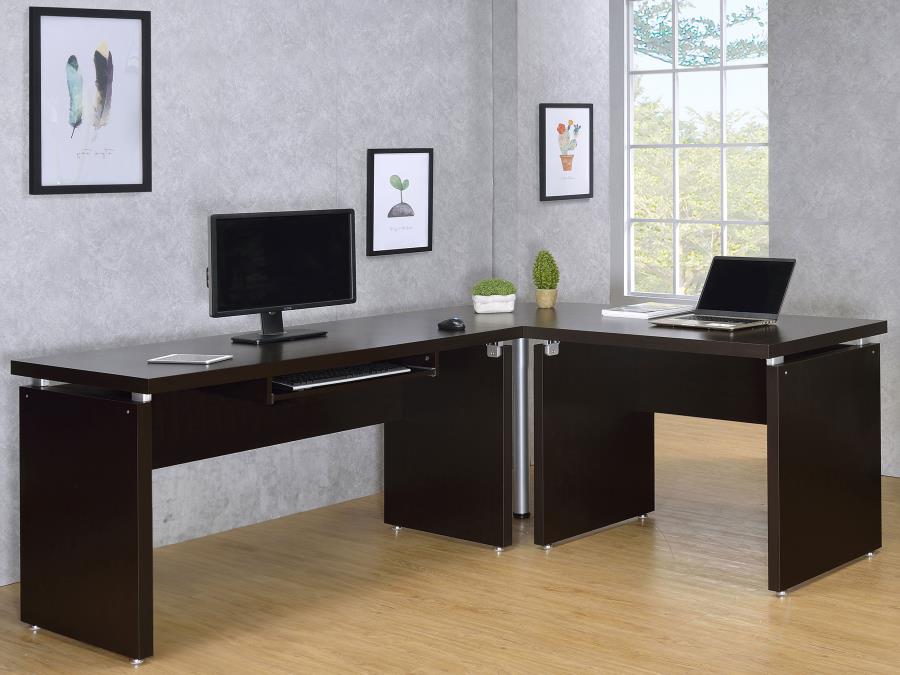Skylar - Engineered Wood Writing Desk - Cappuccino