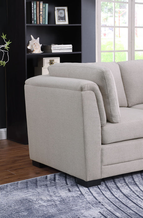 Kristin - Loveseat - Light Gray - view 4