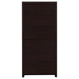 Skylar - 5-Shelf Bookcase With Drawer - Cappuccino