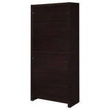 Skylar - 5-Shelf Bookcase With Drawer - Cappuccino