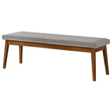 Warren - Bench - Ash Gray by Ashcroft Furniture | Bel Furniture