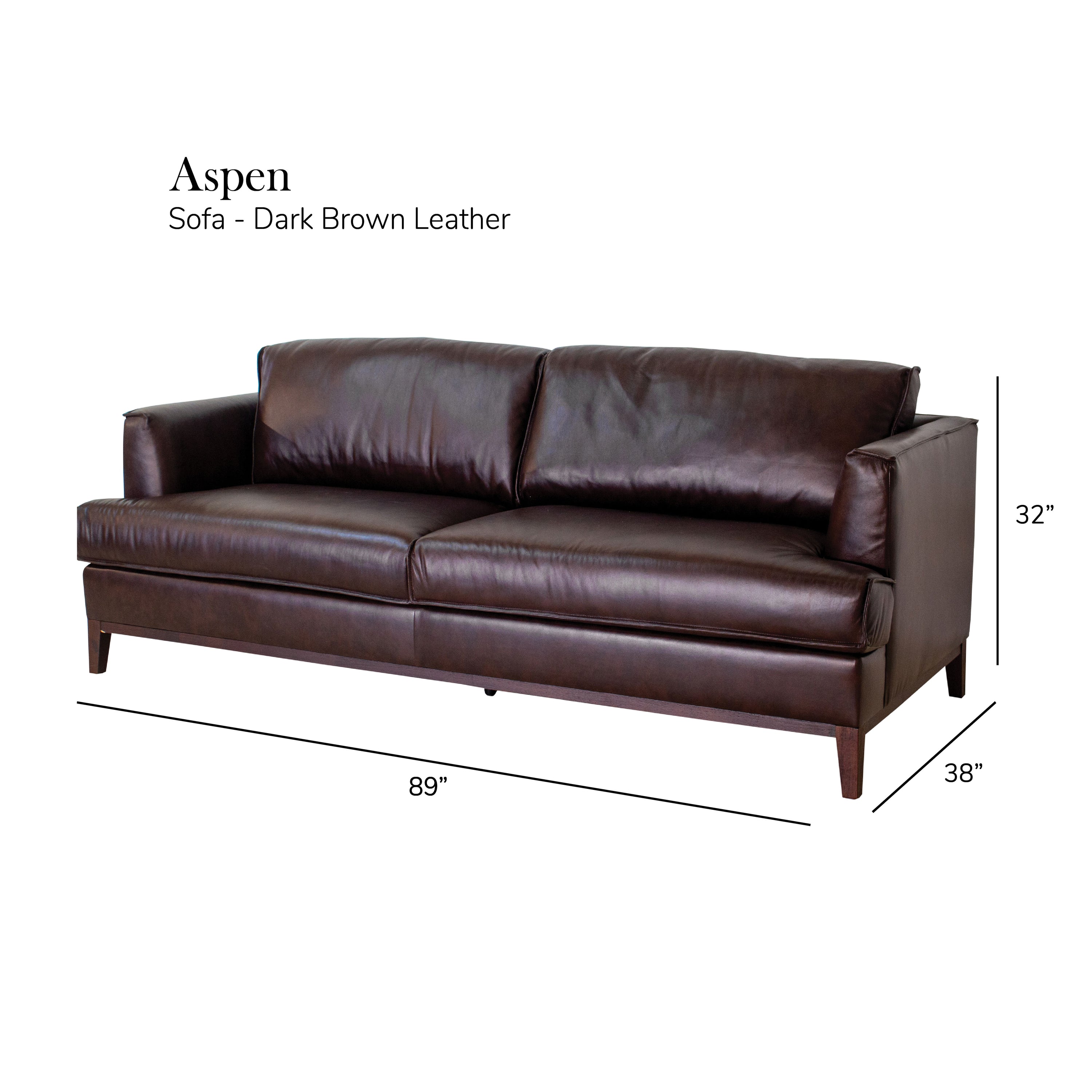 Aspen - Top Grain Leather Sofa