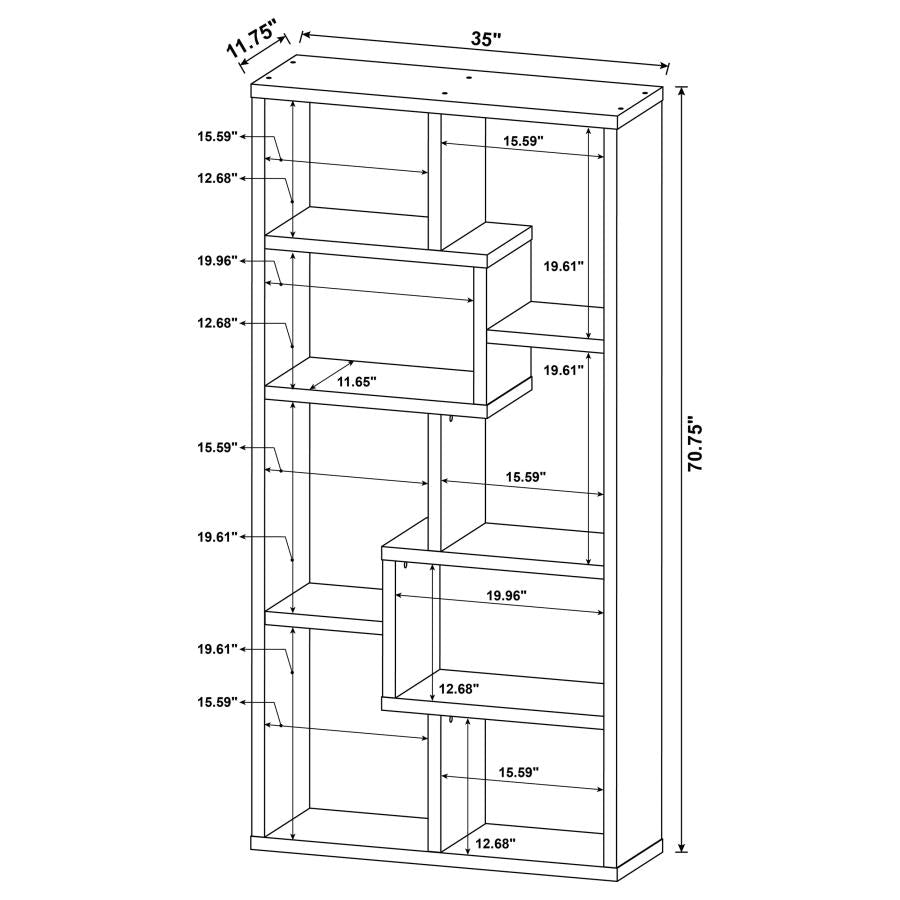 Theo - 6-Shelf Bookshelf