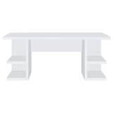 Alice - 4-Shelf Engineered Wood Writing Desk - White