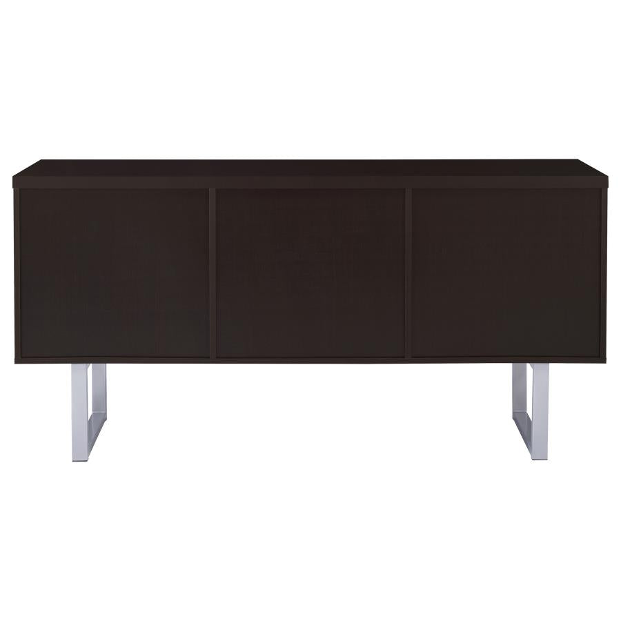 Lawtey - 5-Drawer Home Office Storage Credenza - Cappuccino
