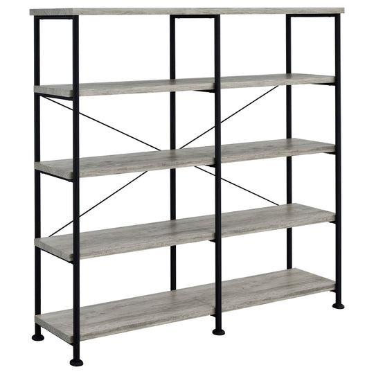Analiese - 4-Shelf Double Bookshelf