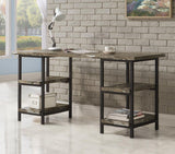 Kemper - 4-Shelf Writing Desk - Weathered Brown