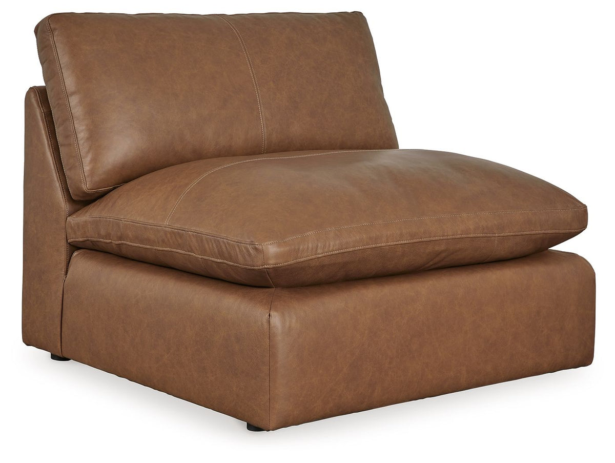 Emilia Armless Chair Caramel