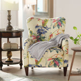 Paradise - Upholstered Arm Chair Floral Printed On Cotton - Off-White by Jennifer Taylor Home | Bel Furniture