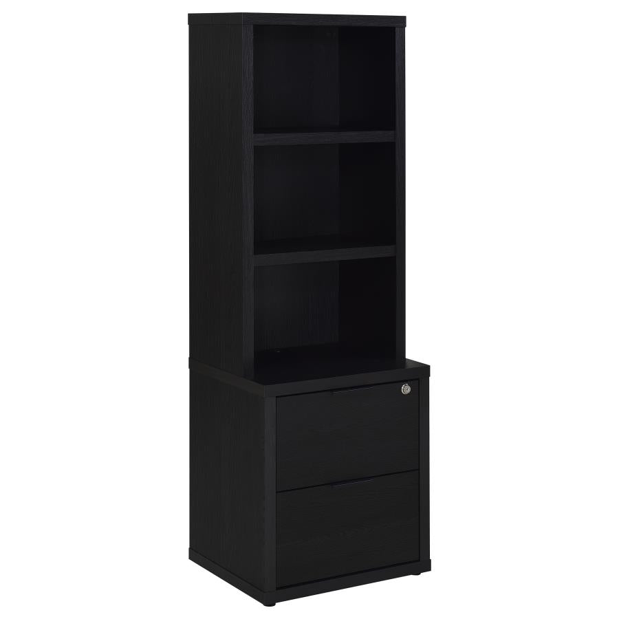 Westpark - 3-Shelf Bookcase USB And Lockable Drawer