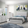Brantford - Panel Bedroom Set White 4 Pc. Bed, Dresser, Mirror, Nightstand King by CoasterEveryday | Bel Furniture