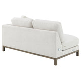 Geneva - Boucle Upholstered Sectional Chaise Sofa - Sand by Coaster Fine Furniture | Bel Furniture