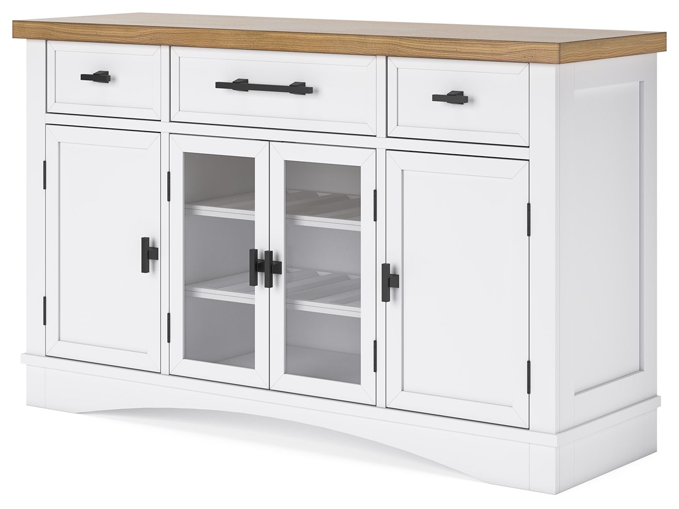 Ashbryn - White / Natural - Dining Room Server