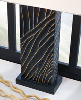 Bartlen - Black / Gold Finish - Poly Table Lamp by Signature Design by Ashley® | Bel Furniture