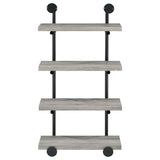 Elmcrest - 4-Shelf Wall Bookshelf