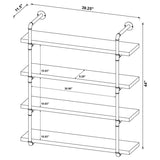 Elmcrest - 4-Shelf Wall Bookshelf