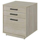 Loomis - 3-Drawer Home Office File Cabinet - Whitewashed Gray