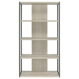 Loomis - 72" 4-Shelf Bookshelf - Whitewashed Gray