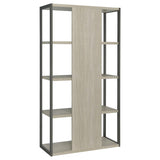 Loomis - 72" 4-Shelf Bookshelf - Whitewashed Gray